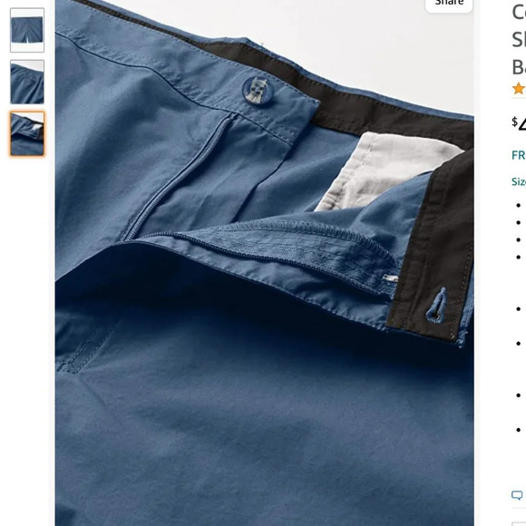 NWT Columbia Men's Washed Out Short, Bluestone, B&T - Picture 3 of 3